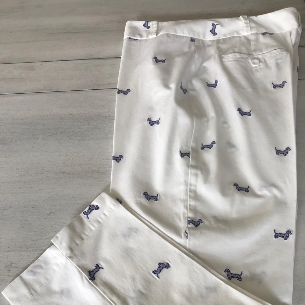Talbots (dog) Embroidered Pants. Size 12.